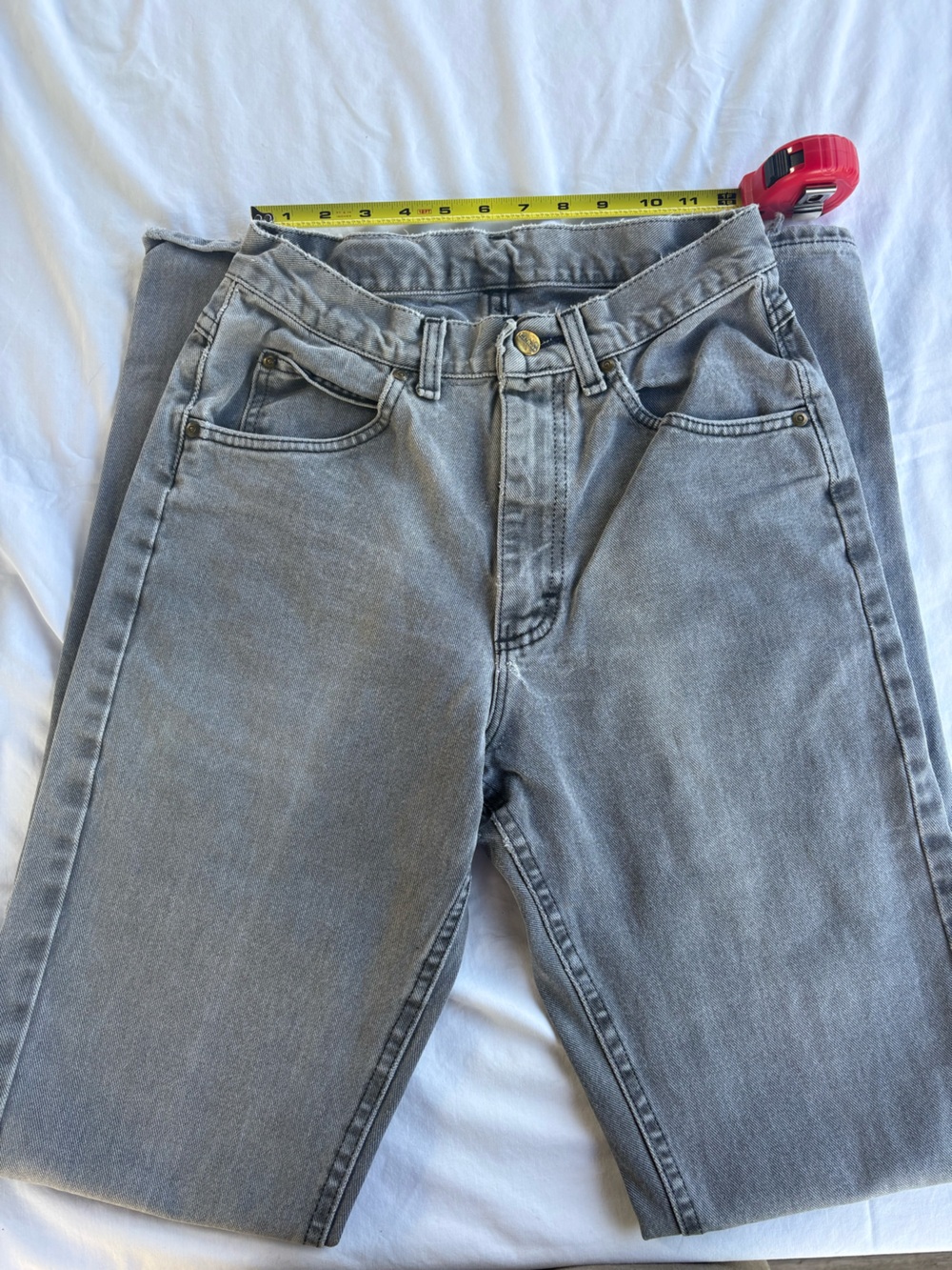 Vtg L.L.Bean Double L Classic Fit Jeans – Faded Gray Denim – 90s Minimalist